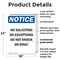 Signmission No Soliciting No Exceptions Do OSHA Notice Sign, Plastic, 18in W x 24in L, 2PK OS-2PACK-NS-P-1824-V-14826 - alternate 2